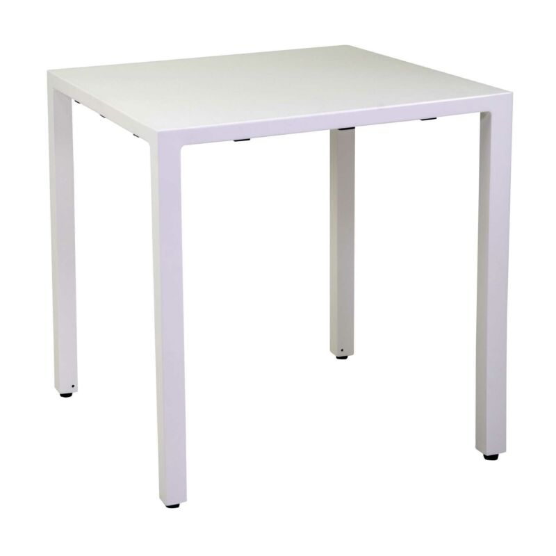 Square aluminium table 70x70 cm