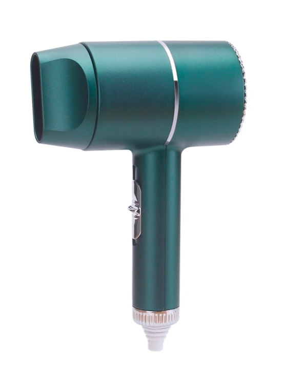 Compact drawer hair dryer with 3 speed/temperature combinations