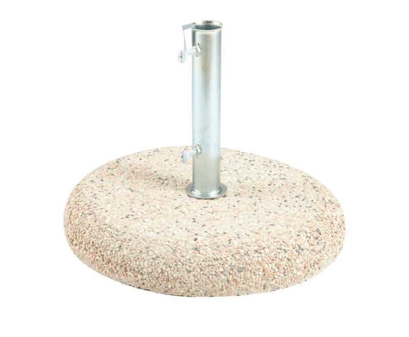 Washed cement round umbrella base Ø 50 cm from 35 kg