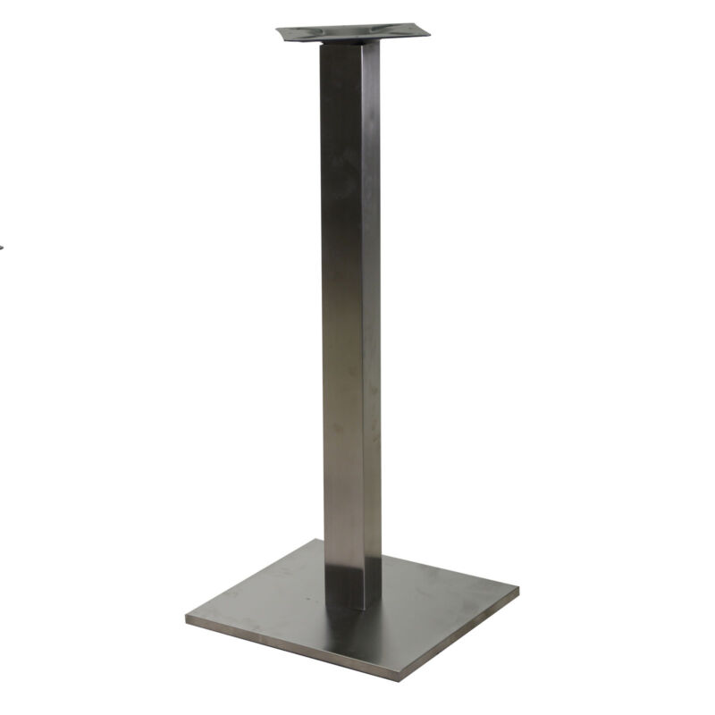 Base tavolo quadrata altezza 110 cm in acciaio