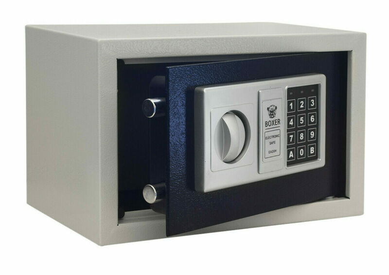 Safe for room with keypad and electromagnetic lock