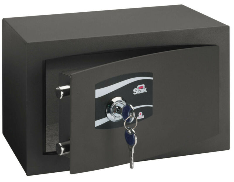 Safe for room 6.5 liter capacity with key and mechanical lock