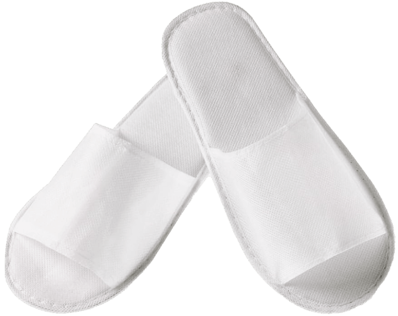 White TNT open padded bedroom slipper with 2 mm EVA insole