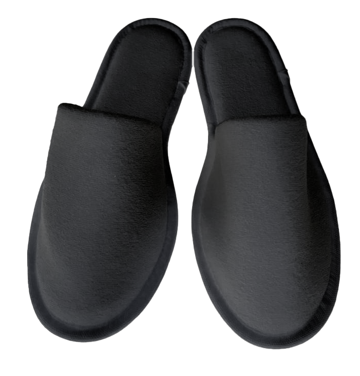 Closed padded terry bedroom slipper with 5 mm EVA insole