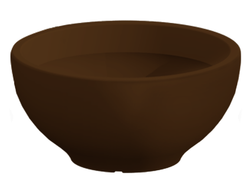 Ciotola tradizionale tonda in polietilene satinato Ø 85 cm