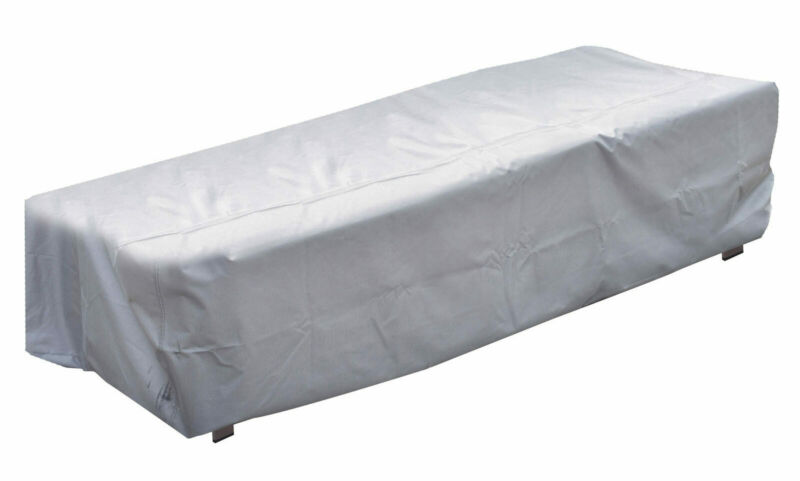 Waterproof cover for bed in polyester 350 gr grey color size 200x75x45 cm