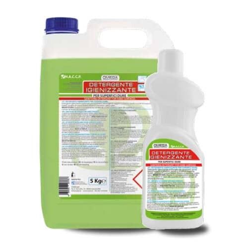 Sanitising detergent for floors and other hard surfaces - OM Line