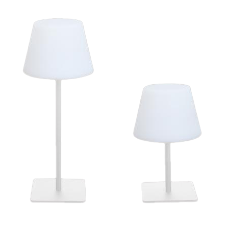 Double height rechargeable LED table lamp