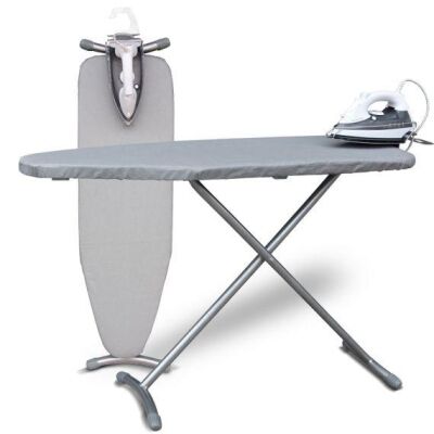 Ironing centre complete with folding ironing board and iron