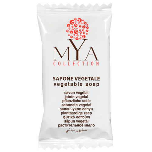 Sapone vegetale ovale in flowpack 9 g - Linea Mya Collection
