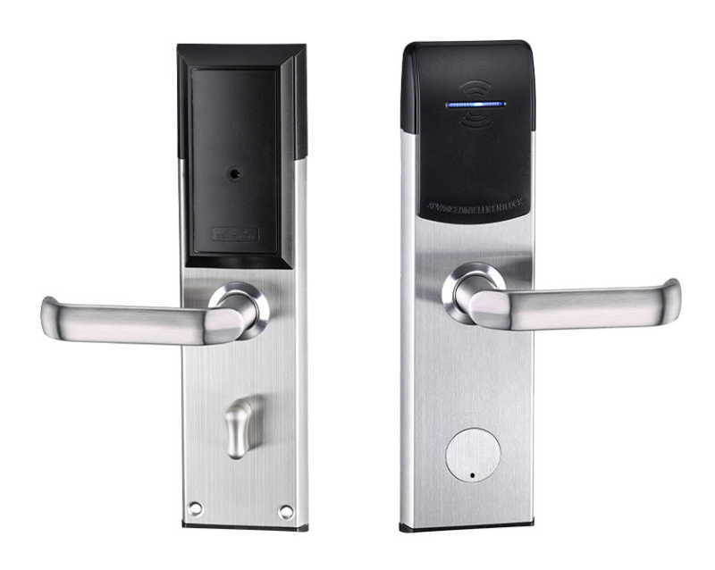 Lock for room, metal finish with RFID