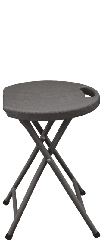 Folding steel stool