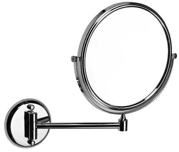 One bracket stainless steel magnifying mirror