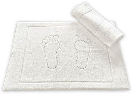 Bathmat 100% terry with foot design