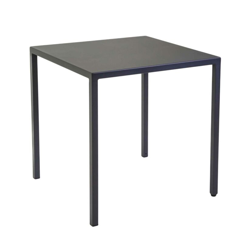 Square metal table 60x60 cm