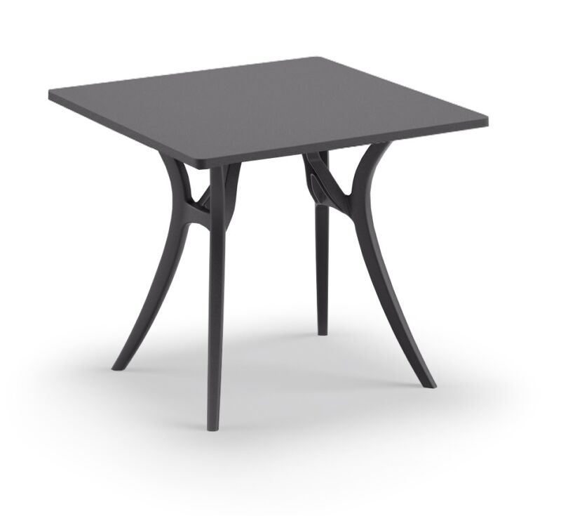 Tavolo quadrato 80x80 cm gambe + piano HPL
