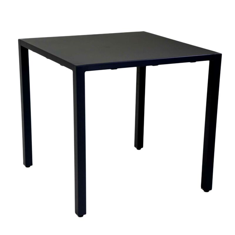 Square aluminium table 80x80 cm