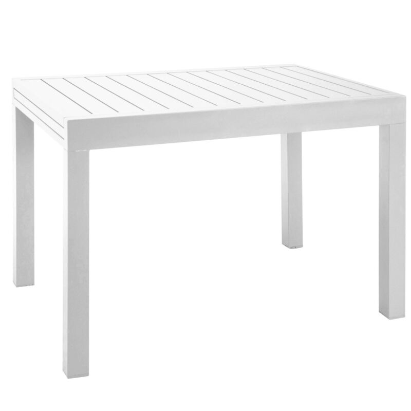 Tavolo rettangolare 105x75 cm ad allungamento laterale 2-4 posti in alluminio