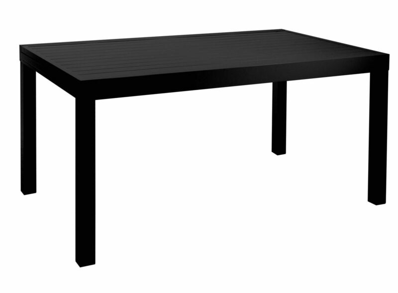Tavolo rettangolare 150x90 cm ad allungamento laterale 4-6 posti in alluminio
