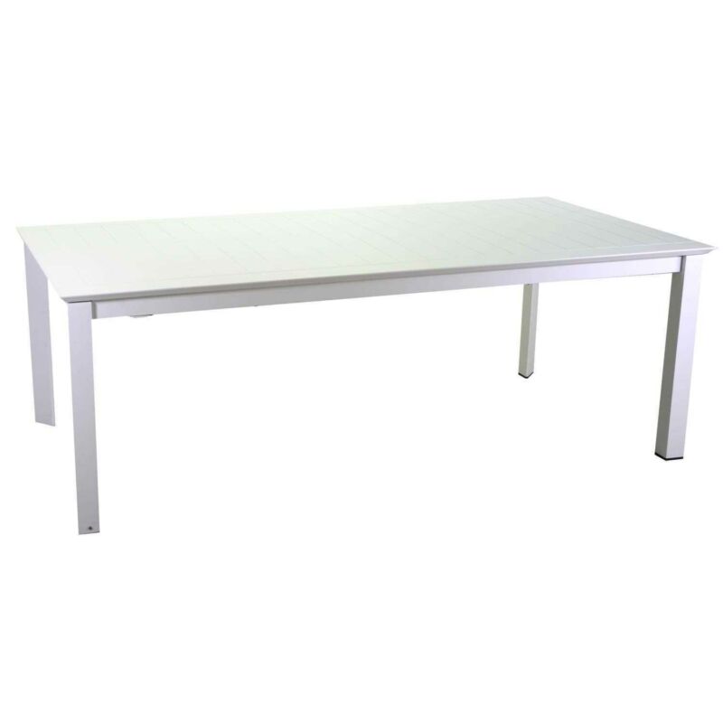 Tavolo rettangolare 160x110 cm ad allungamento laterale 6-8 posti in alluminio