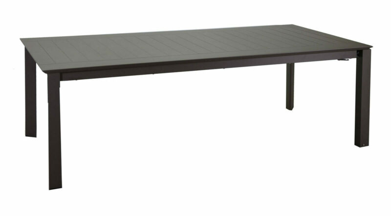 Tavolo rettangolare 220x110 cm ad allungamento laterale 6-10 posti in alluminio