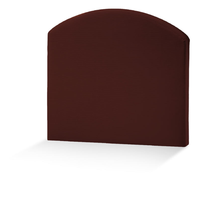 Rounded headboard approved Class 1IM with eco-leather upholstery
