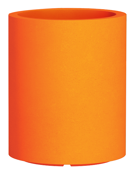 Vaso cilindrico in polietilene satinato altezza 50 cm